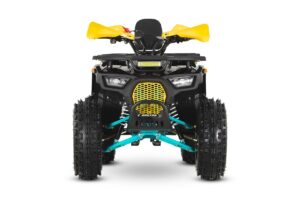 Quad Barton Raptor 125 żółto niebieski przód