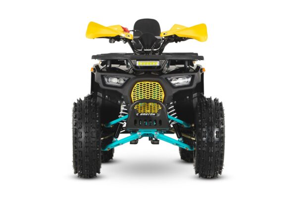 Quad Barton Raptor 125 żółto niebieski przód